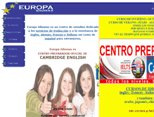 Tablet Screenshot of europaidiomas.com